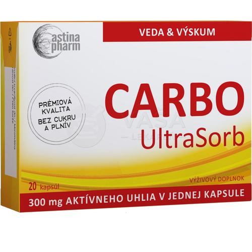 Astina Pharm Carbo UltraSorb 300 mg (aktívne uhlie)