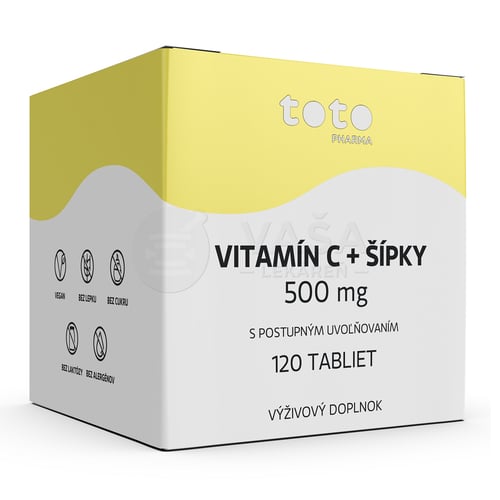 TOTO Vitamín C 500 mg + šípky