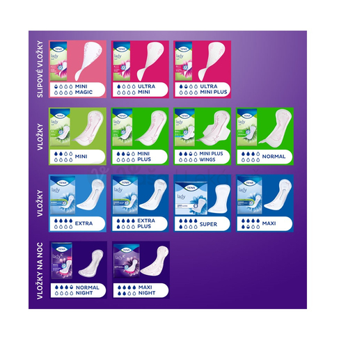 Tena Lady Protect+ Maxi Night Inkontinenčné vložky na noc