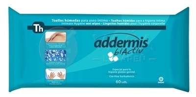 Addermis BiActiv Th Vlhčené obrúsky s Aloe Vera (30 x 30 cm)