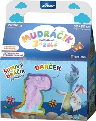 Vitar MUDRÁČIK Multvitamín želé Chlapec (Duopack + darček)