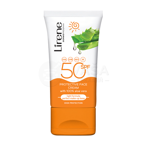 Lirene Sun Care Ochranná pleťová emulzia s Aloe Vera SPF50+