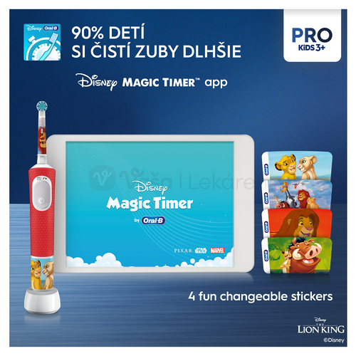 Oral-B Pro Kids 3+ Leví Kráľ