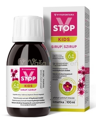 Fytofontana V-STOP Kids Sirup s príchuťou limetky (od 6 mesiacov)