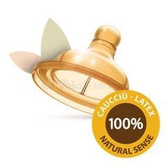 CHICCO Original Touch Latexový cumlík na fľašu, pomalý prietok (0m+)