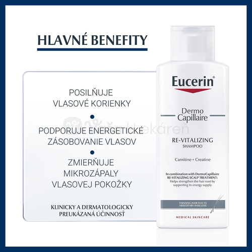 Eucerin DermoCapillaire Revitalizačný šampón proti vypadávaniu vlasov