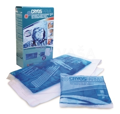 Cryos Farma Gélové vankúšiky – studený alebo teplý obklad (12 x 12 cm a 27 x 12 cm)