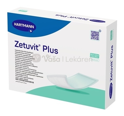 Zetuvit Plus Kompres nasiakový sterilný (20 x 25 cm)