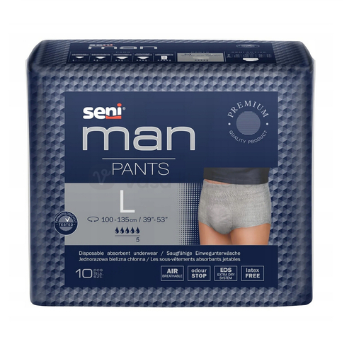 Seni Man Pants Large Naťahovacie inkontinenčné nohavičky pre mužov
