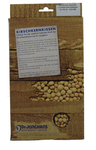 Nahrievací vankúšik s čerešňovými kôstkami (14 x 55 cm)
