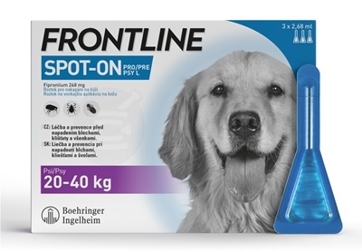 FRONTLINE Spot-On pre psy L (20-40 kg)