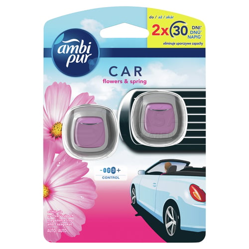 Ambi Pur Car Flowers &amp; Spring DUO Vôňa do auta