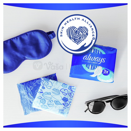 Always Ultra Day &amp; Night Hygienické vložky s krídelkami (veľkosť 3)