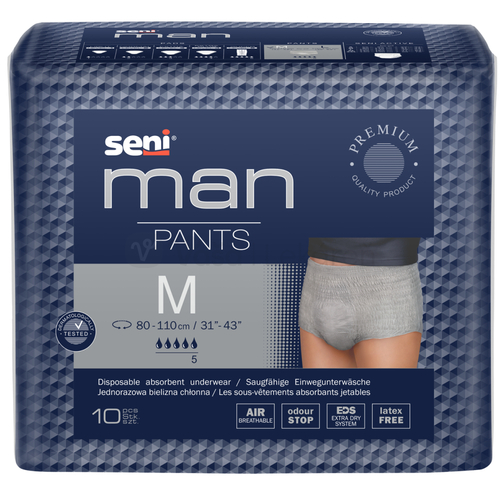 Seni Man Pants Medium Naťahovacie inkontinenčné nohavičky pre mužov