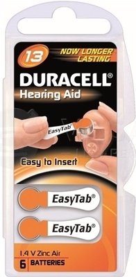 Duracell HA 13 Easytab 1,4 V batérie do načúvacích prístrojov