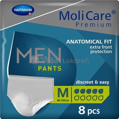 MoliCare Premium Men Pants 5 kvapiek M Inkontinenčné naťahovacie nohavičky pre mužov