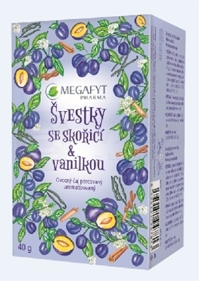 Megafyt Ovocný čaj Slivky so škoricou a vanilkou