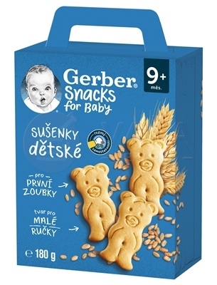 Gerber Snacks for Baby Detské sušienky (od ukončeného 9. mesiaca)