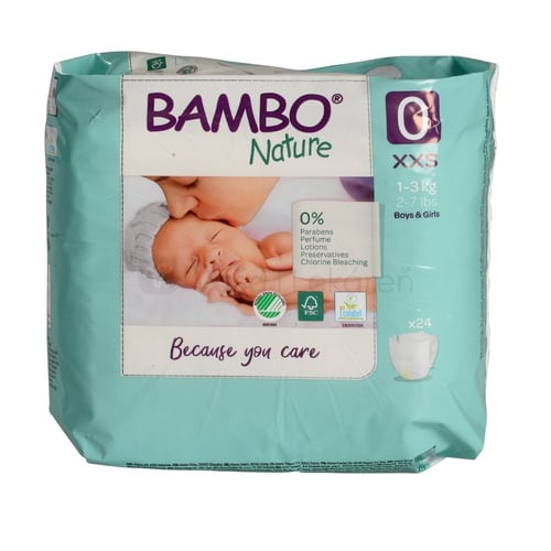 Bambo Nature 0 Detské plienky (1-3 kg)