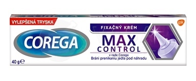 Corega Max Control Fixačný krém na zubné protézy