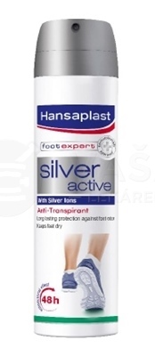 Hansaplast Silver Active Antiperspirant Sprej na nohy proti poteniu