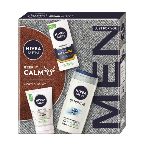 Nivea Men Box Face Sensitive Pánska darčeková kazeta