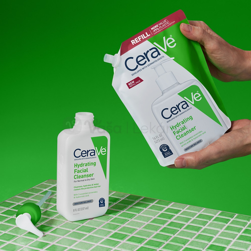 CeraVe Hydratačný čistiaci gél na normálnu až suchú pokožku (Náhradná náplň)