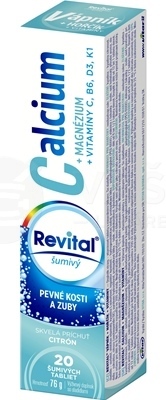 Revital Calcium + Magnézium + vitamíny C, B6, D3, K1