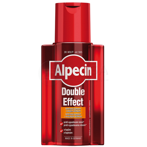 Alpecin Double Effect Kofeínový šampón proti lupinám a vypadávaniu vlasov