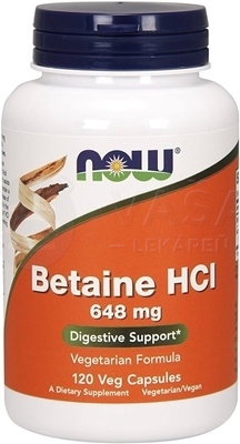 NOW Betaine HCL 648 mg