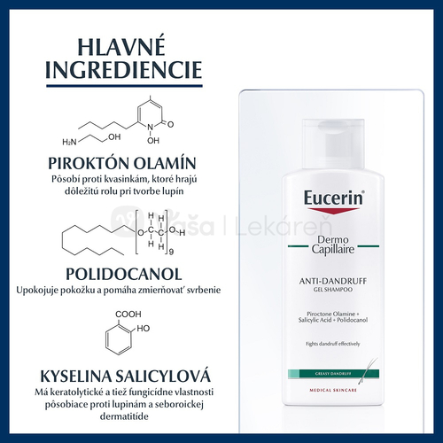 Eucerin DermoCapillaire Šampón proti mastným lupinám