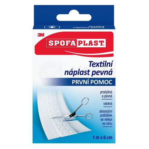 3M SpofaPlast č. 254 Textilná pevná náplasť - rýchloobväz (6 cm x 1 m)