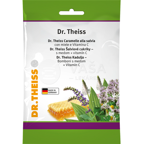 Dr. Theiss Cukríky so šalviou a medom + vitamín C