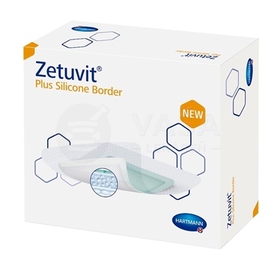 Zetuvit Plus Silicone Border Kompres sterilný (15 x 25 cm)