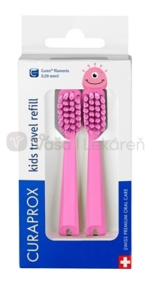 Curaprox Kids Travel Refill set (ružový)