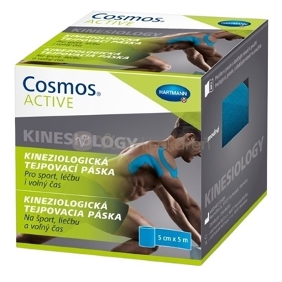 Cosmos Active Kineziologická tejpovacia páska Modrá (5 cm x 5 m)