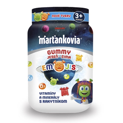 Marťankovia Gummy Jeseň - Zima Emojis