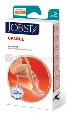 JOBST Opaque Kompresívne stehenné pančuchy, II.KT, s lemom, s otvorenou špičkou, telové, veľ. VI