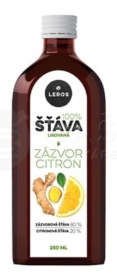 Leros 100% Šťava zázvor citrón