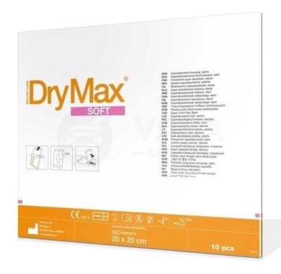 DryMax Soft Krytie sterilné superabsorbčné (20 x 20 cm)