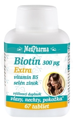 MedPharma Biotín 300 mcg Extra (Vlasy, nechty, pokožka)