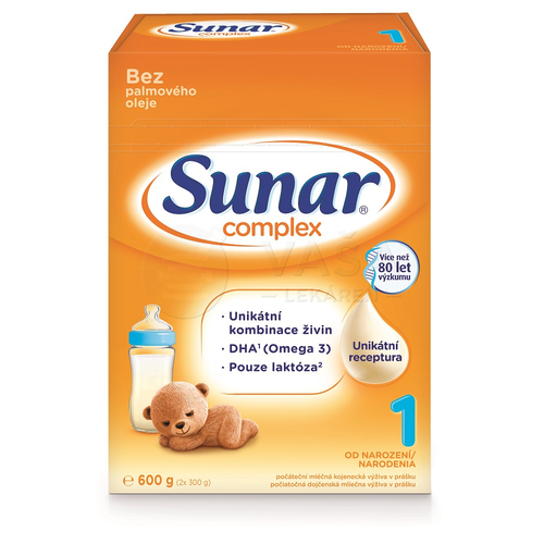 Sunar Complex 1 Počiatočné dojčenské mlieko (od narodenia)