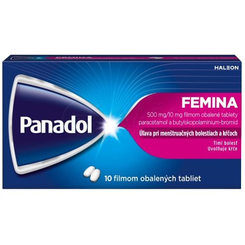 Panadol Femina Pri menštruačných bolestiach