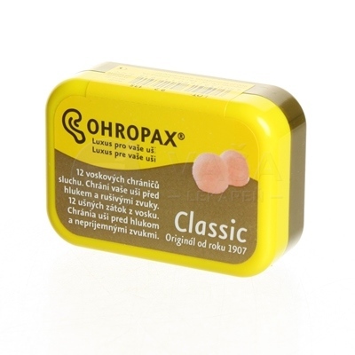 Ohropax Classic Ušné vložky v krabičke