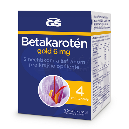 GS Betakarotén Gold 6 mg s nechtíkom a šafranom
