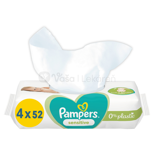 Pampers Sensitive Vlhčené obrúsky (4 balenia)