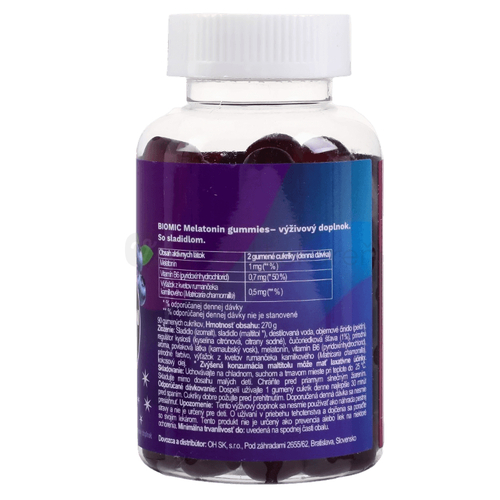 Biomic Melatonín 1 mg Gummies Spánok