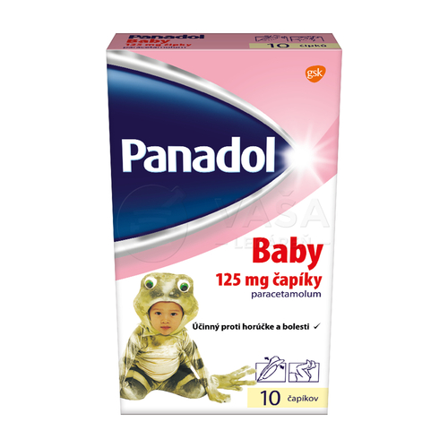 Panadol Baby 125 mg čapíky od 9kg+