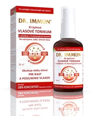 Dr. Immun 25 bylinné Vlasové tonikum s výťažkom z 9 korenín