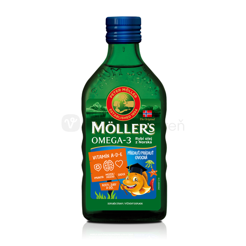 Moller´s Omega-3 Rybí olej Ovocná príchuť